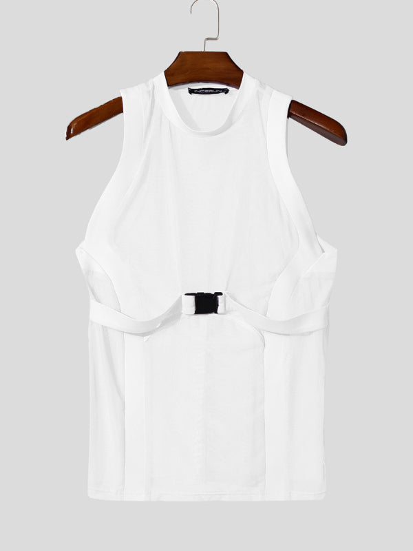 Mens Sheer Mesh Slim Fit Tank SKUL13747