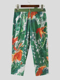 Mens Floral Print Side Pockets Pants SKUK60290