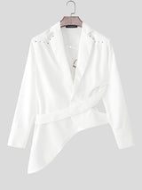 Men's Irregular Hollow Out Casual Long Sleeve Blazer SKUL22299