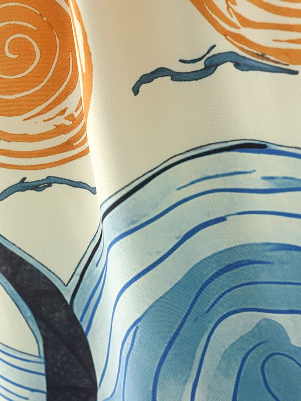 Men's Hand Drawn Print Loose Pant SKUL35001