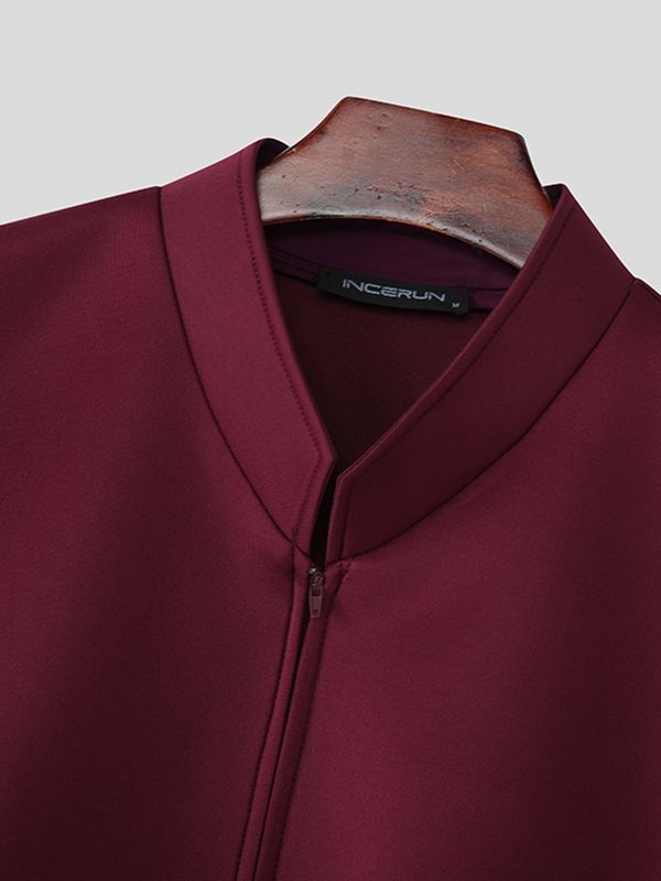 Men's Futuristic Broad Shoulder Side Buckle Waistcoat SKUL54668