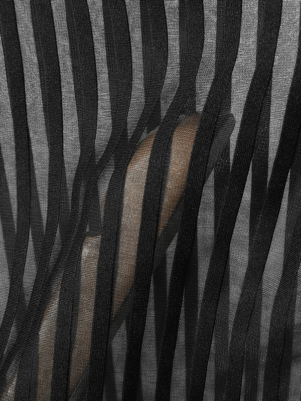 Mens Striped Sheer Mesh Zip Tank SKUL10766