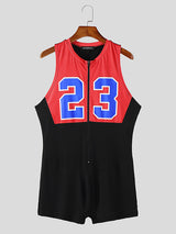 Mens Digital Print Colorblock Bodysuit SKUK99779