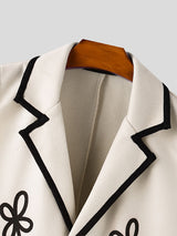 Men's Floral Print Color Block Sleeveless Shirt SKUL15559