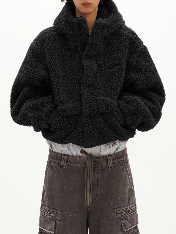 Men's Plush Zip-Up Long Sleeve Hoodie SKUL37707