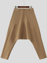 Men's Solid Color Drop Crotch Loose Fit Pant SKUL50065