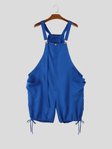 Men's Avant-Garde Oversized Drop-Crotch Drawstring Dungaree Jumpsuit SKUL63177