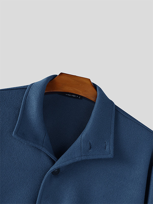 Men's Solid Color Casual Long Sleeve Jacket SKUL27331