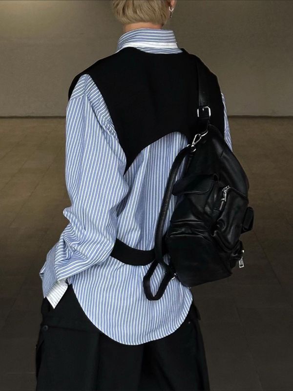 Men's Solid V Neck Casual Waistcoat SKUL31917