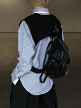 Men's Solid V Neck Casual Waistcoat SKUL31917