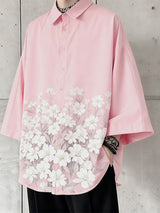 Men's Floral Print Long Sleeve Shirt SKUL48860