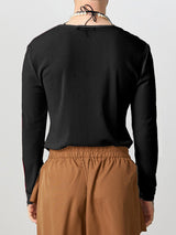 Mens Shimmer Sheer Long-Sleeve T-Shirt SKUK84557