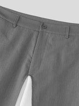 Mens Faux Two-Piece Patchwork Casual Pant SKUL16862