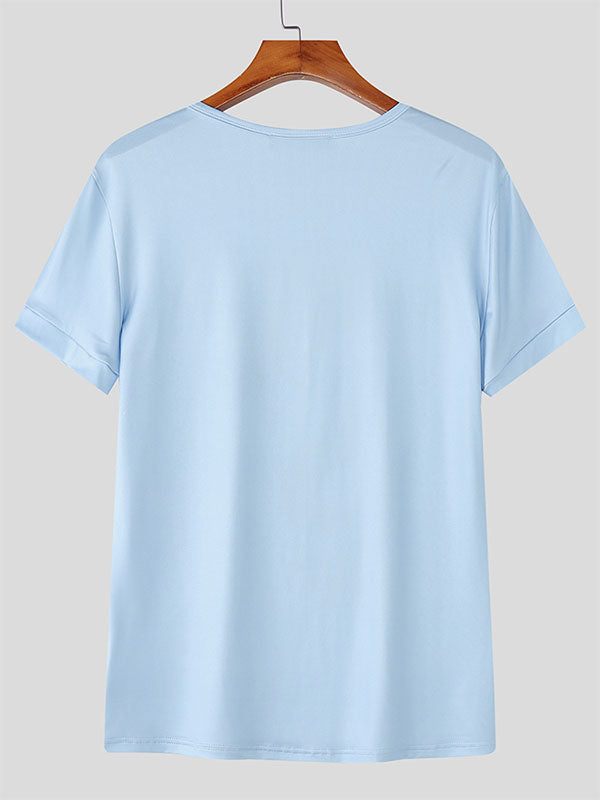 Men's Dragon Totem Print Short Sleeve T-Shirt SKUL23570