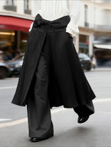 Men's Knot Ruched Wide Leg Pant SKUL45398