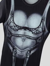 Men's Muscle Print Short Sleeve T-Shirt SKUL19742