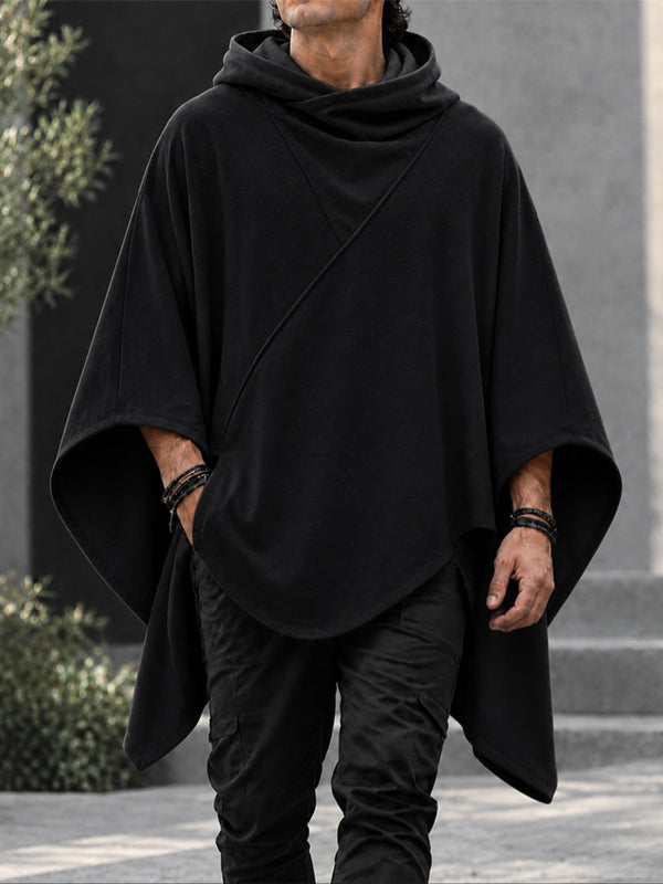 [Pre-order] Men's Avant-Garde Darkwear Nightclub Party Asymmetric Wrap Sweatshirt SKUL88509