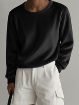 Men's Simple Loose Long Sleeve T-Shirt SKUL30787