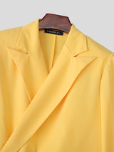 Men's Solid Color Casual Long Sleeve Blazer SKUL28369