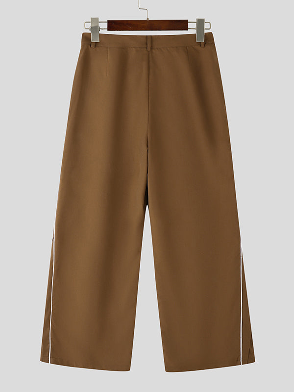 Mens Solid Color Deconstructed Long Pant SKUK76971