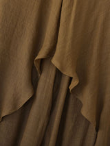 Men's Avant-Garde Asymmetric Layered Textured Harem Pant SKUL55389