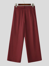 Mens Solid Color Layered Design Pant SKUK97869