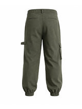 Men's Avant-Garde High Side Slit Cut Out Tactical Cargo Jogger Pant SKUL70351