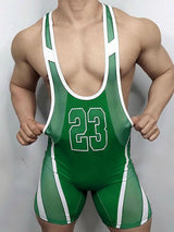 Men's Number Print Sheer Bodysuit SKUL53026