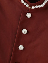 Men's Solid Color Split Long Sleeve Jacket SKUL29618