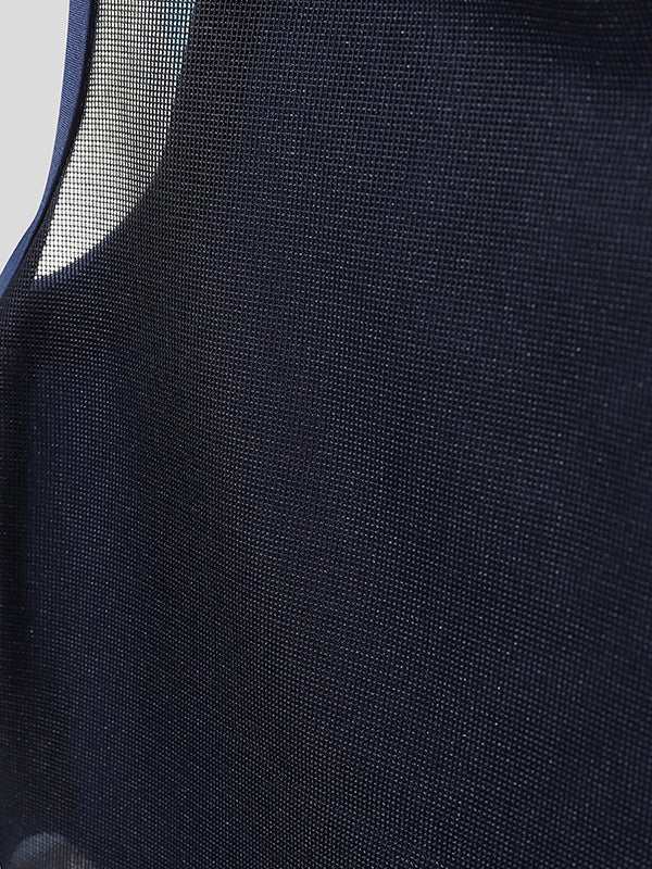 Mens Sheer Mesh Textured Square Neck Tank SKUL11725