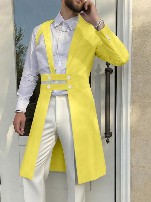 Men's Deconstructed One Shoulder Casual Blazer SKUL39005