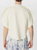 Mens Ethnic Geometric Pattern Sleeveless Shirt SKUK56413