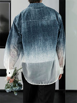 Men's Gradient Long Sleeve Shirt SKUL27304