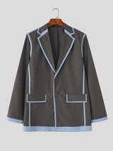 Men's Bold Colorblock Outline Blazer SKUL27442
