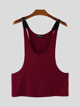 Mens Solid Color Loose Casual Tank SKUL20200