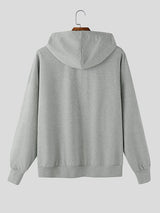 Men's Abs Print Metal Chain Patchwork Long Sleeve Sweatshirt SKUL42251