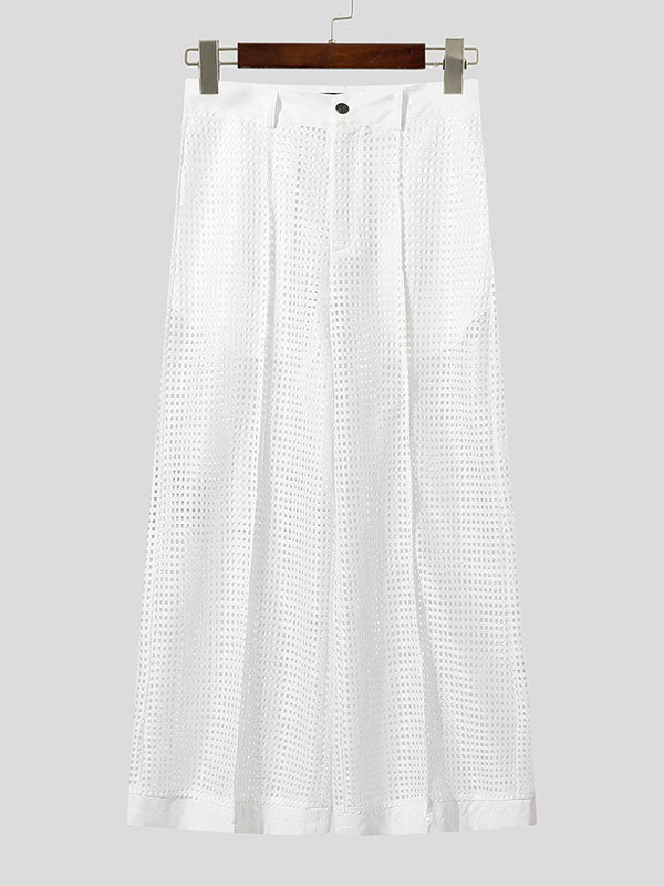 Mens Hollow-Out Mesh Casual Pant SKUL17909