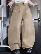 Men's Solid Color Wide Leg Casual Pant SKUL35133