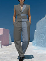 Men's Color Block Two Pieces Outfit SKUL39887