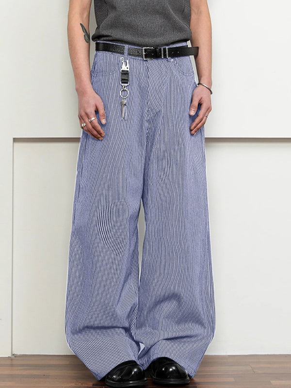 Mens Striped Loose Casual Pant SKUL17900
