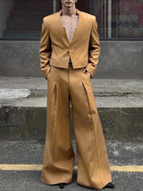 Men's Deconstructed Striped Casual Two Pieces Outfit SKUL30481