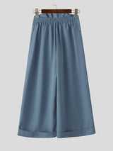 Men's Deconstructed Fan Shaped Waist Wide Leg Pant SKUL43986