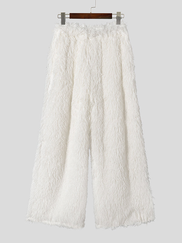 Mens Faux Fur Casual Long Pant SKUK93518