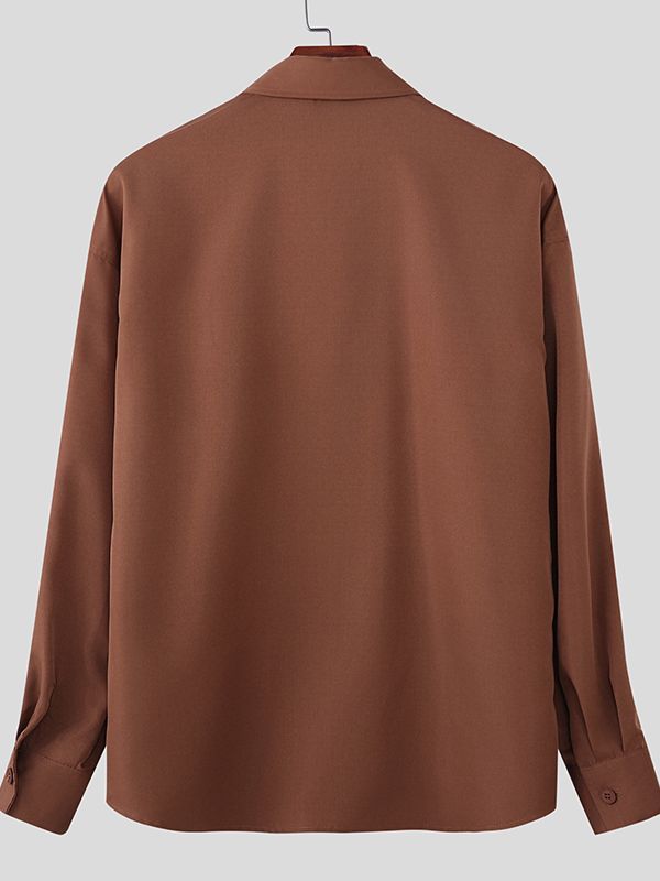 Men's Ethnic Print Long Sleeve Shirt SKUL45323