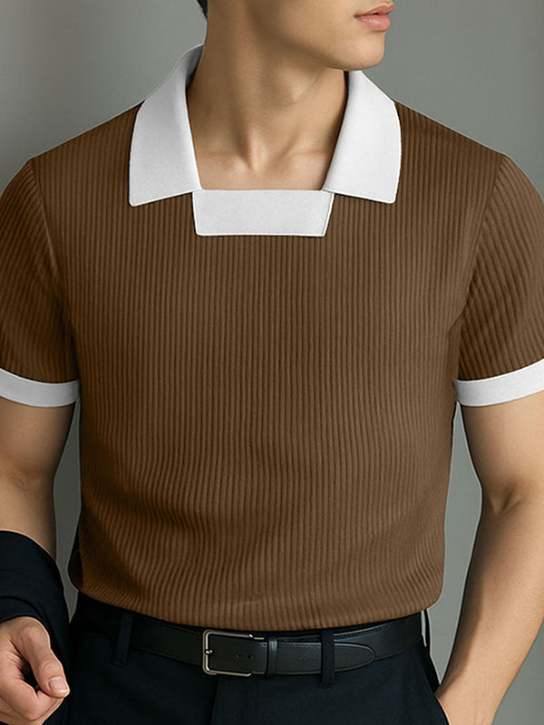 Mens Casual Colorblock Short Sleeve T-Shirt SKUL17019