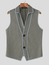 Mens Colorblock Casual Sleeveless Waistcoat SKUL20524