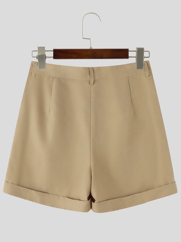 Men's Elegant Vintage Floral Print High Waist  Short SKUL65046
