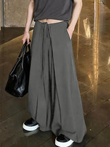 Men's Layered Wide Leg Drapey Casual Pant SKUL39027