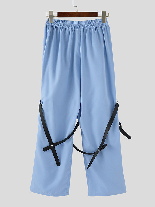 Men's Belt Patchwork Casual Pant SKUL28167
