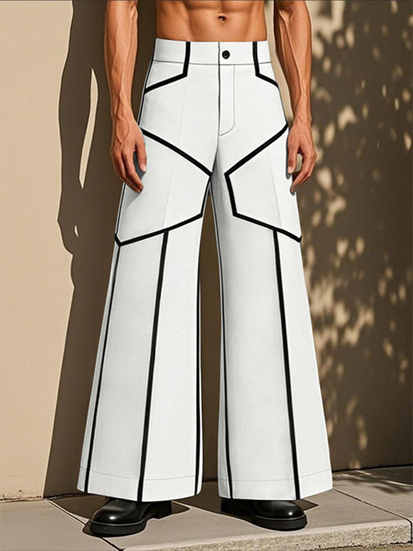 Mens Bold Stripe Loose Casual Pant SKUL16619
